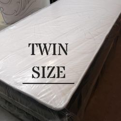 NEW TWIN SIZE SET MATTRESS AND BOX SPRING-2PC