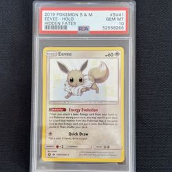 Eevee Shiny Hidden fates PSA 10
