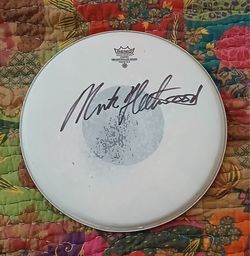 Mick Fleetwood autographed Remo Drumhead