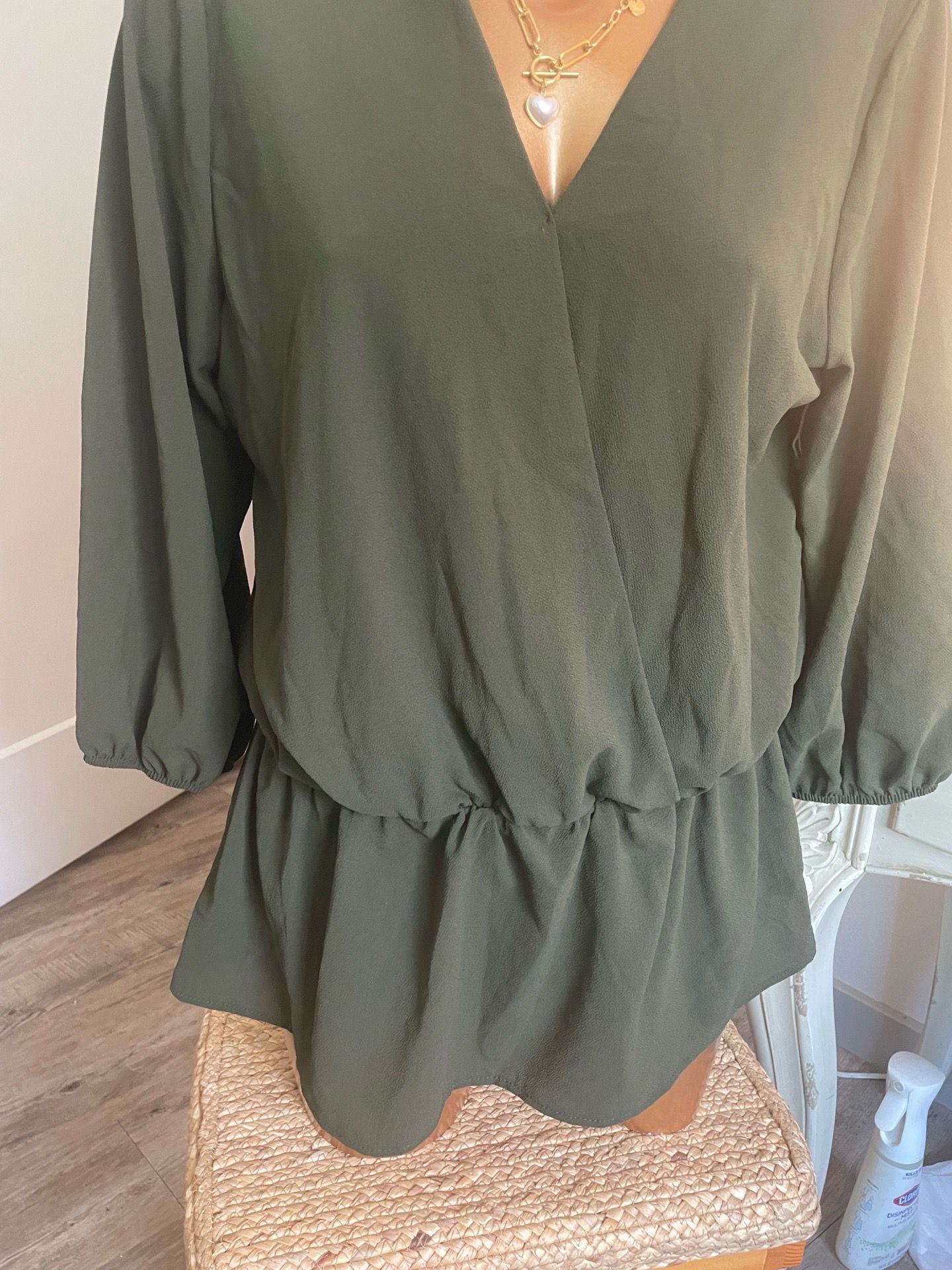 Green blouse Size L