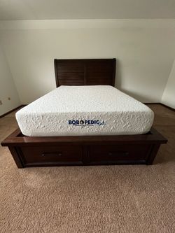 Queen Storage Bed Platform Bed