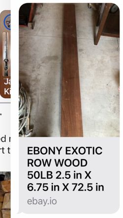Ebony Exotic Row Wood