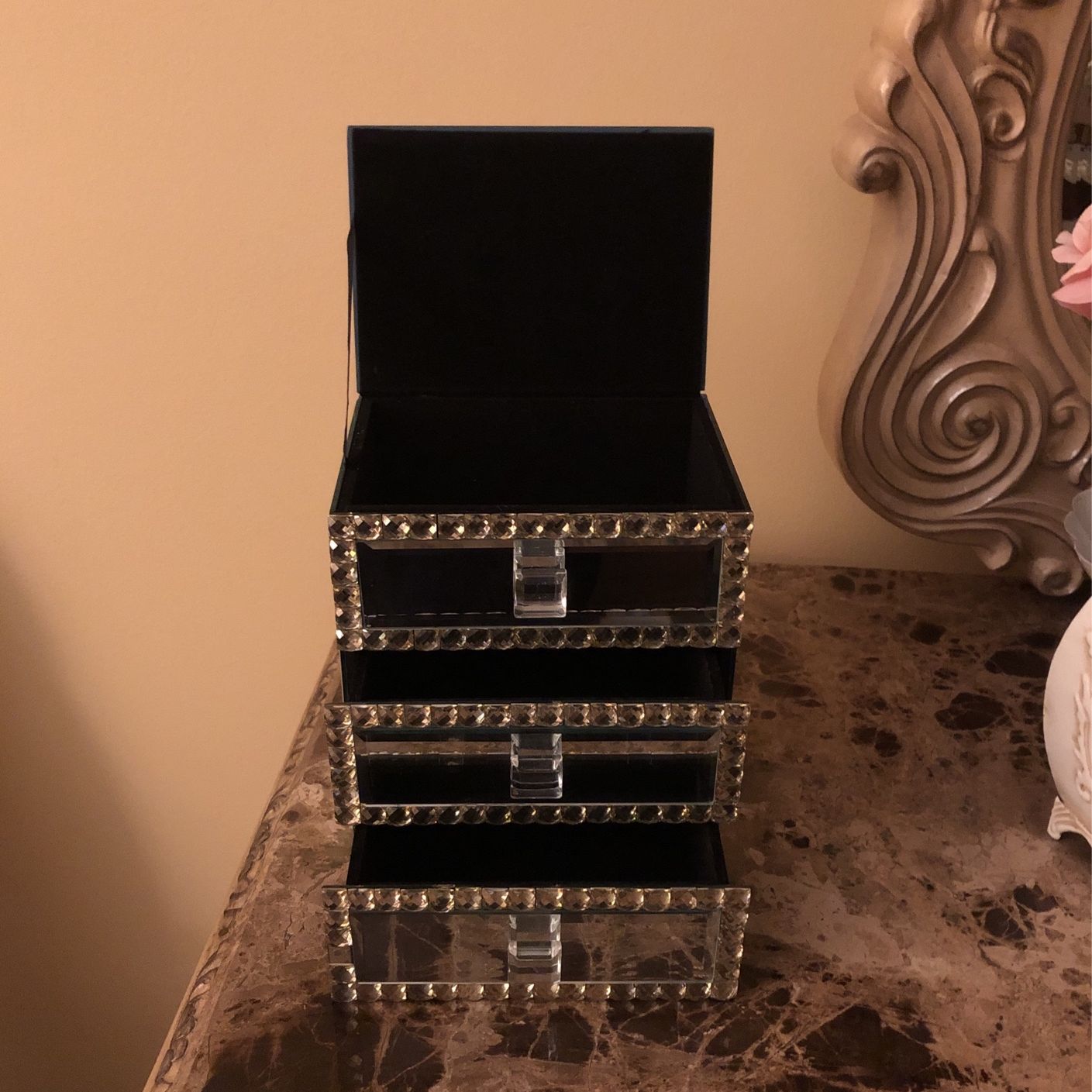 Mirrored Jewelry Box