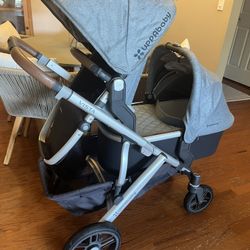 Uppababy Vista Stroller with Seat and Bassinet