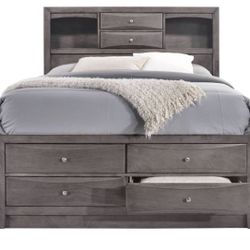 Queen Bed frame With Storage Drawers