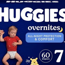 Huggies overnites size 7 Diapers $30