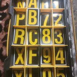 3 NUMBERS  Or 3 LETTERS FOR $2 DOLLARS PICK UP ONLY NO SHIPPING