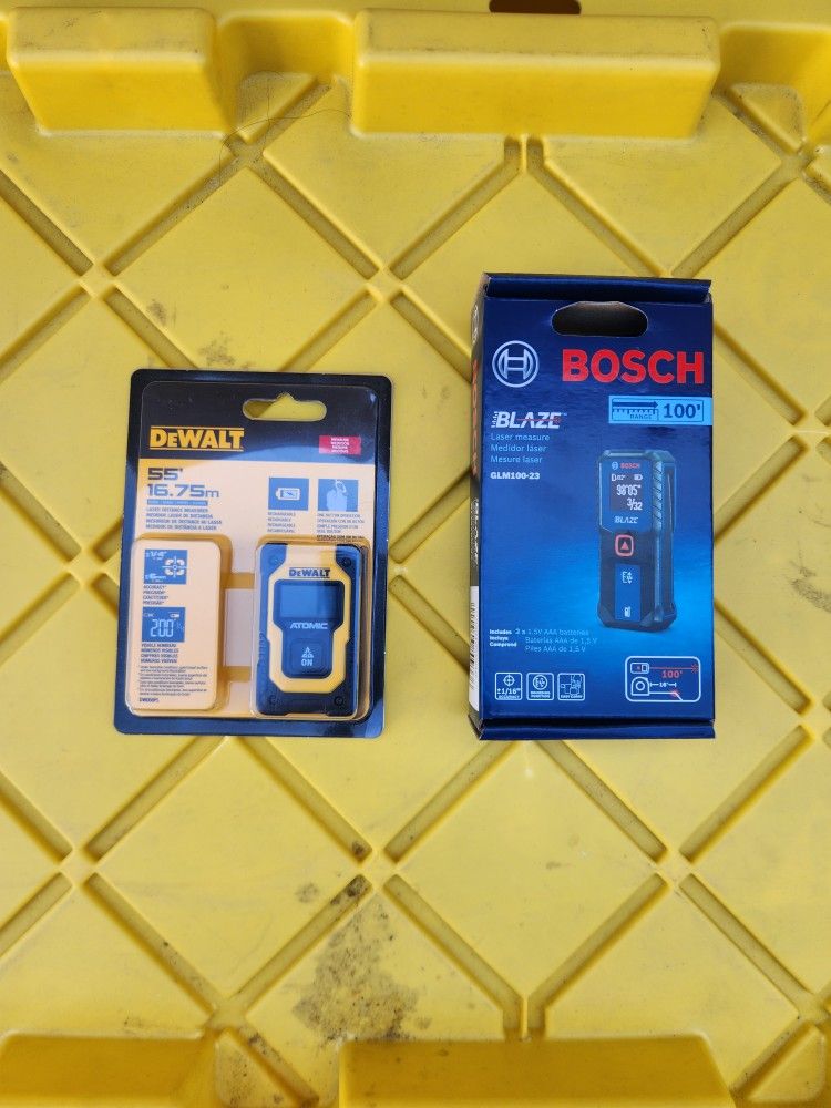 Bosch Dewalt Laser Measure $20 Each