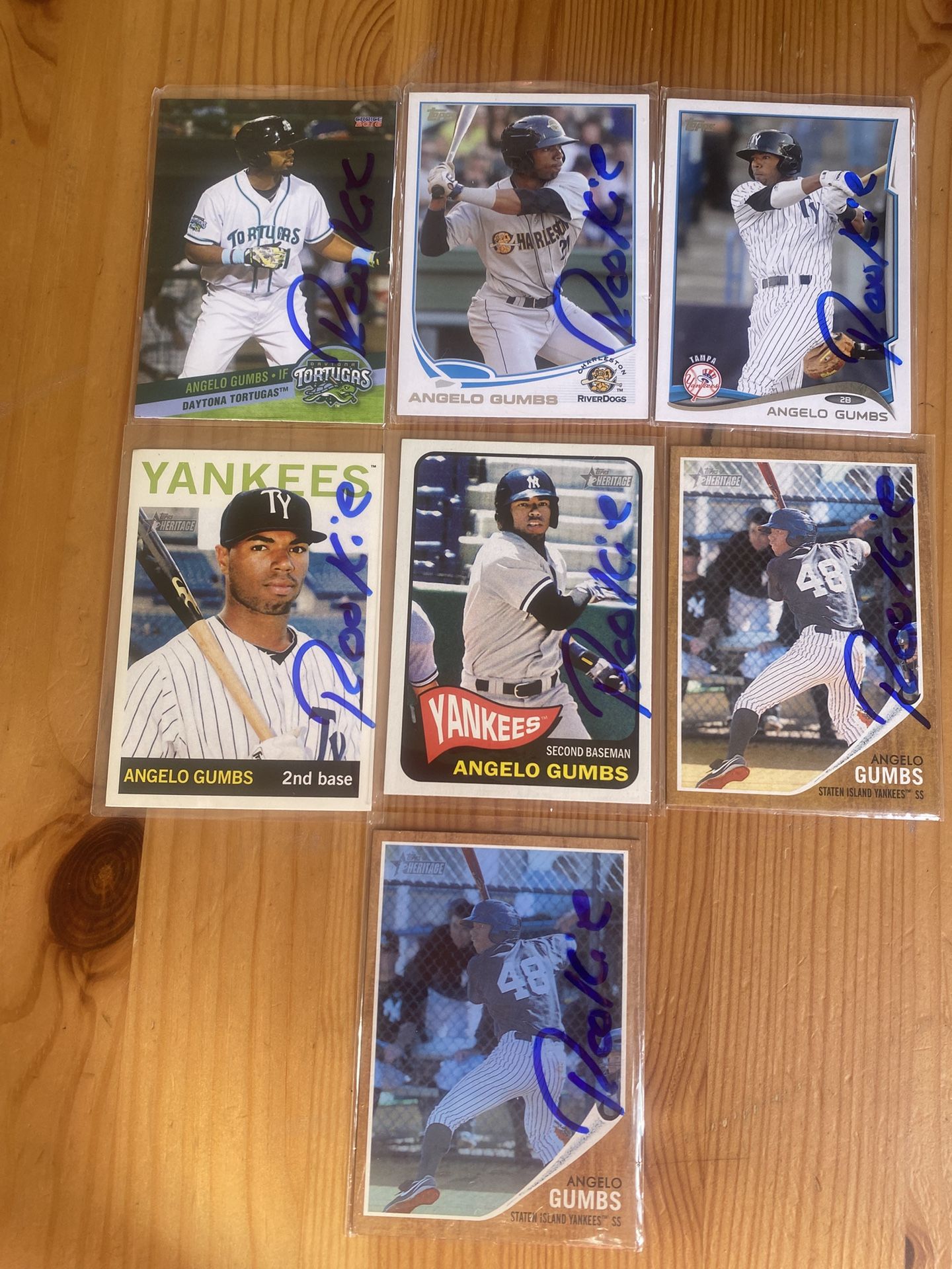 ANGELO GUMBS BASEBALL CARD LOT DIF.