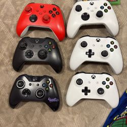 🎮 Xbox Bundle: 6 Controllers + Games + Charger + Bonus