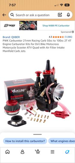 CARBURETOR PKW 21mm
