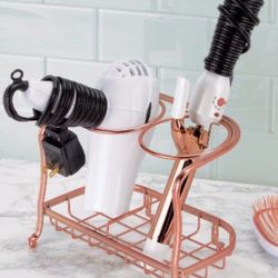 ~BRAND NEW/NEVER USED~Rose Gold~Hair Tool Storage Organizer Holder~2 Sections~Heat Safe~$6~