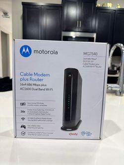 Motorola MG7540 Cable Modem WiFi Router Combo