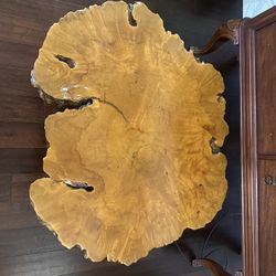 Vintage Burl Wood Coffee Table 
