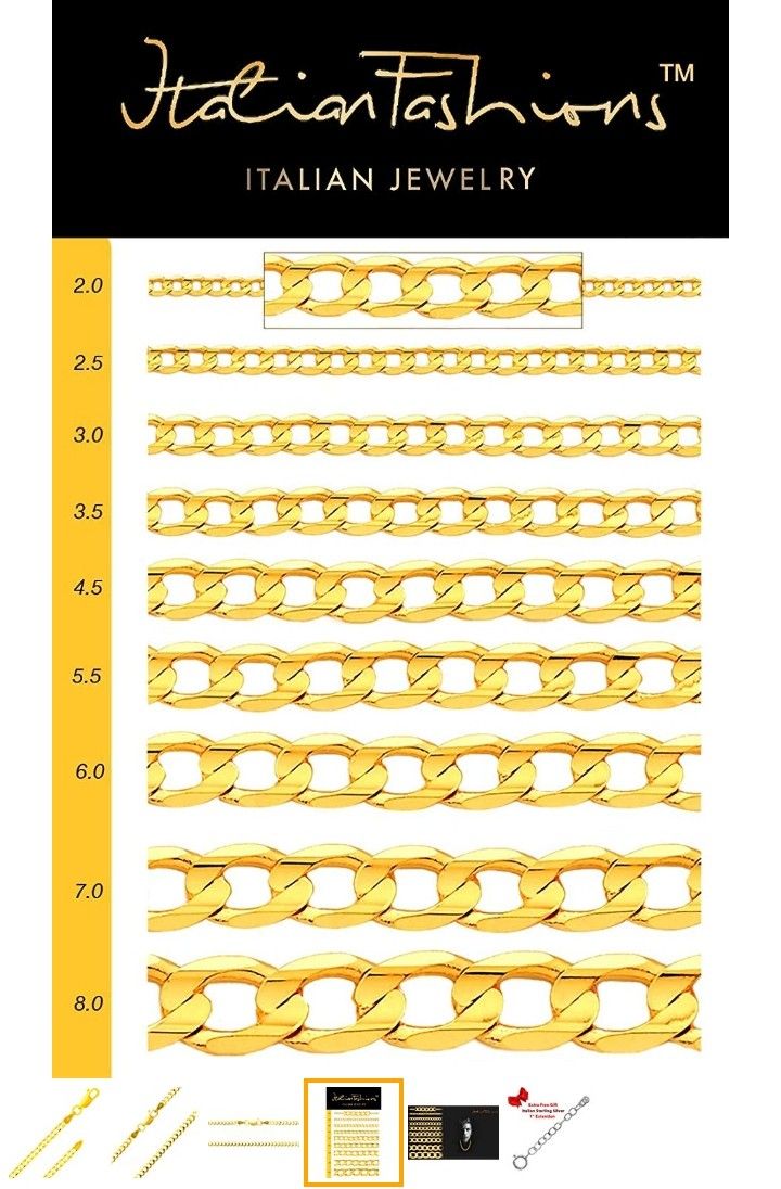 14K Solid Gold Italian Diamond Cut Yellow Cuban/Curb link chain for men with Lobster Claw Clasp -Made in Italy 💫💫