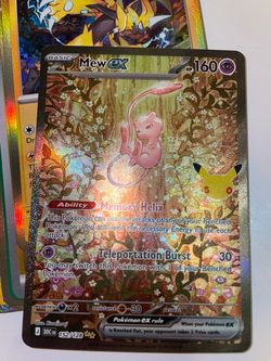 Mew ex 152/128 30th anniversary Pokémon Card Secret Rare