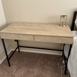 Desk with outlet 