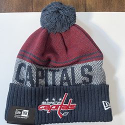 Washington Capitals Team Logo Beanie Hat Cap - NWT 