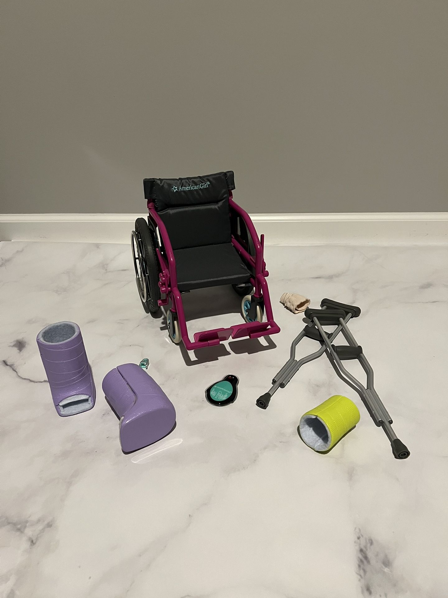 American Girl Ultralight Wheelchair & Feel-Better Kit Bundle