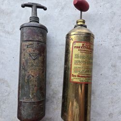 Two Vintage Fire Extinguishers