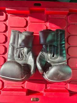 Black Boxing Gloves with Velcro Closure