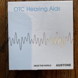 Brand New Austone Hearing Aids, SR61,  Rechargeable (USB-C), Champagne Color