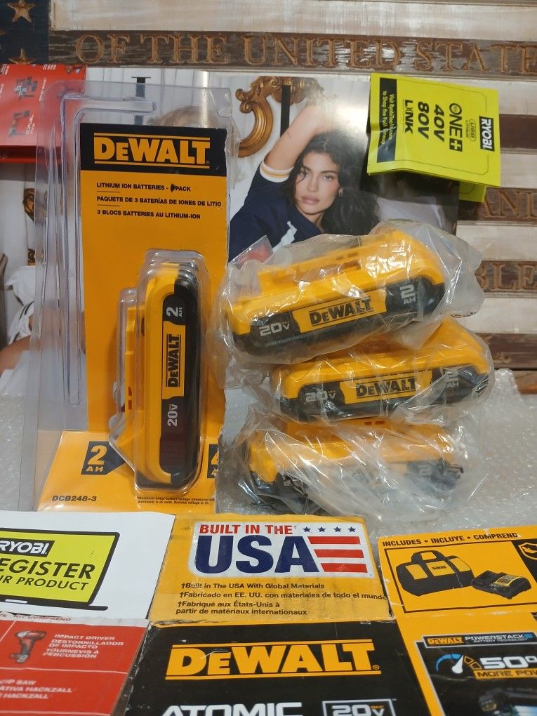 NEW DEWALT 20V BATTERY 50 EACH