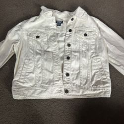 American Living white denim jacket Size M