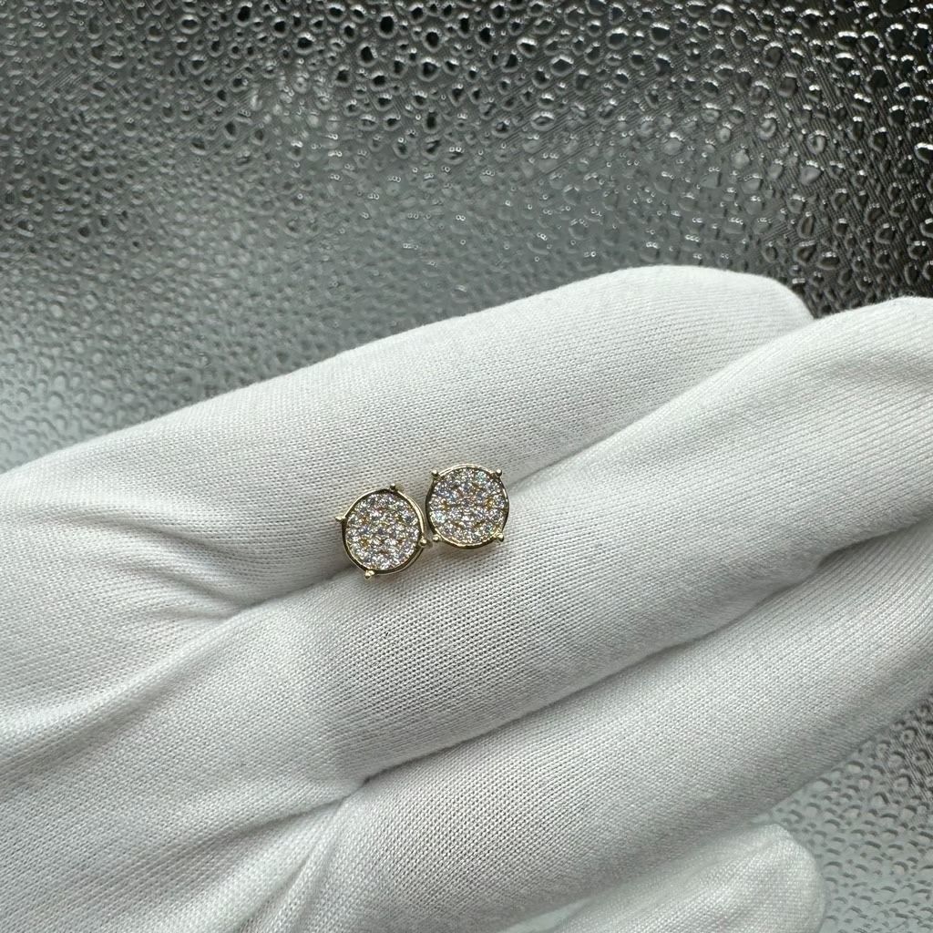 10KT Gold Moissanite Earrings with a CTW of 0.40