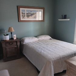 Queen Sized Bedframe And Mattress 