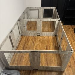 24” H Tempered Glass Whelping Box Dog Pen, Extra Large 14 Panel