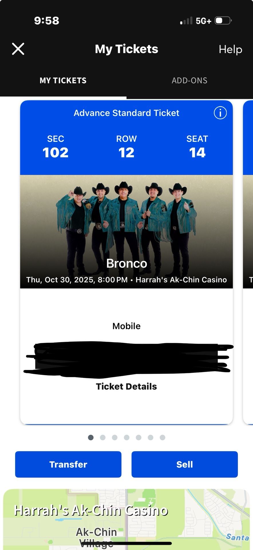 2 Tickets De Bronco