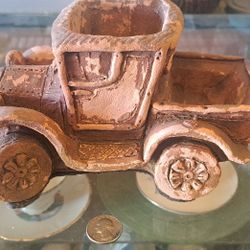 Vintage truck statue.