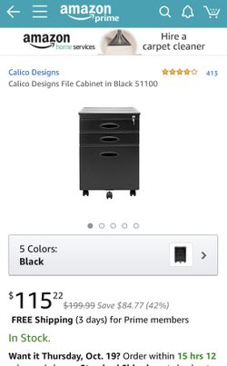 File Cabinet with keys by Calico Designs NEW