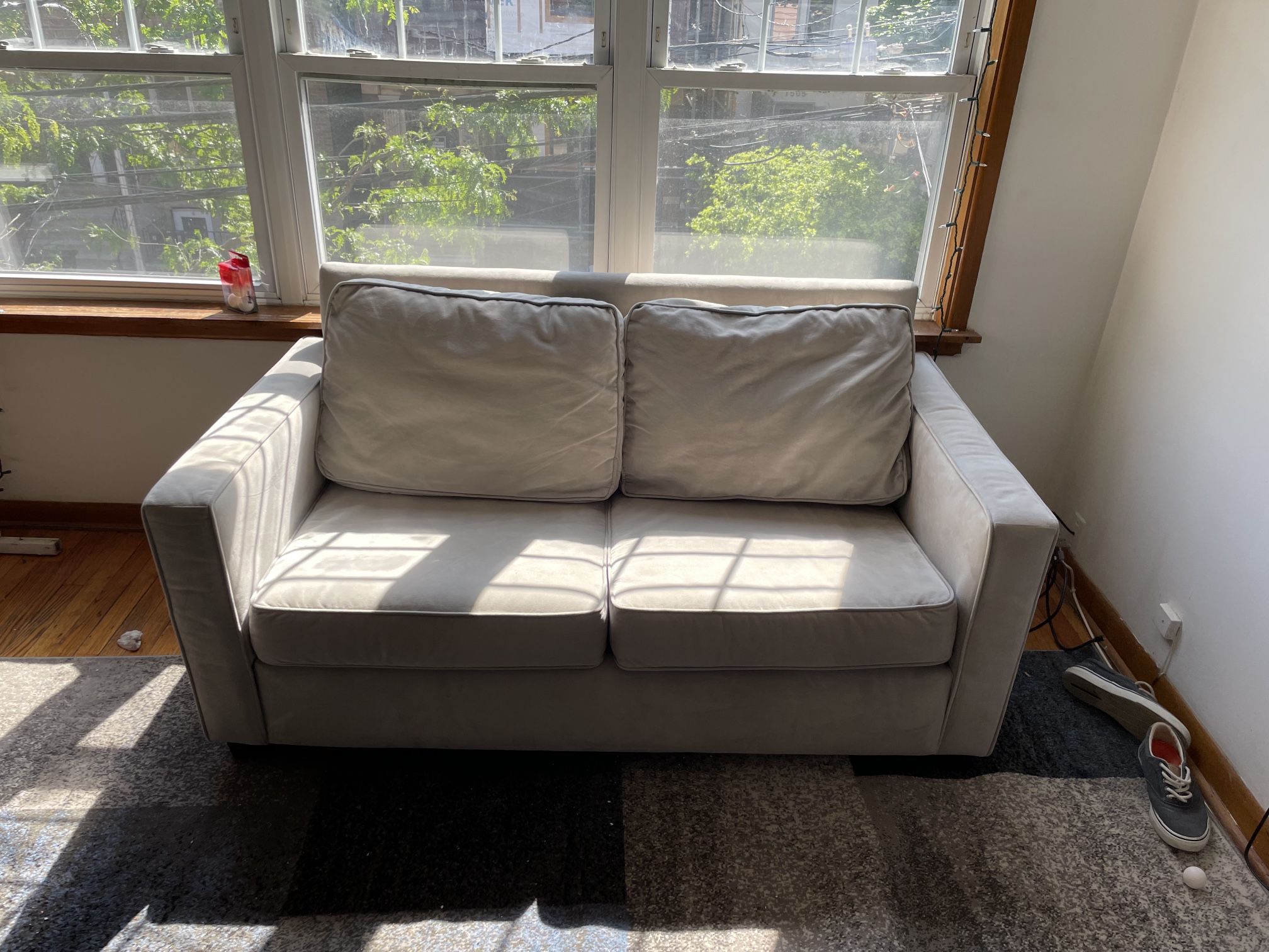 Gray Crate And Barrel Couch