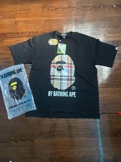 Black on camo bape tee size large