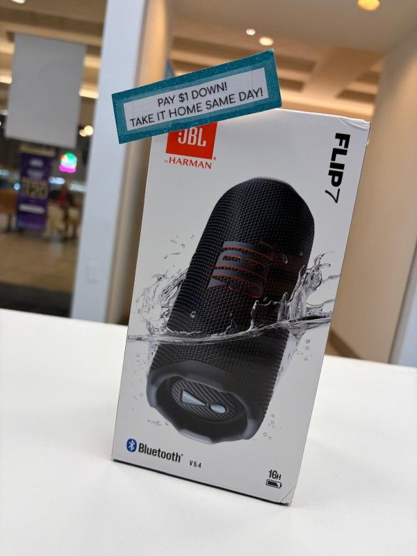 JBL Flip 7 Bluetooth Speaker New - Pay $5 today and the rest later!!