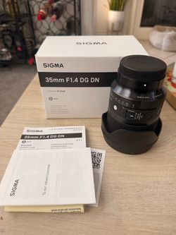 Sigma 35mm f/1.4 DG DN art lens for Sony e mount