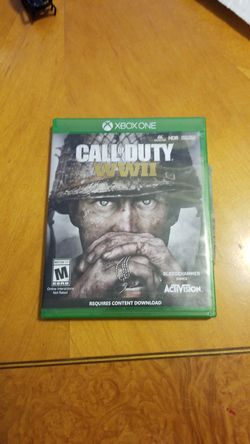 Call of duty ww2 for XBOX ONE, $30 , perfectly running no scratches on disk,