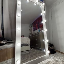 tall led light up mirror 