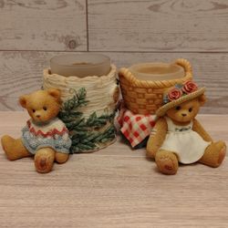 Cherished Teddies Candle Holders 