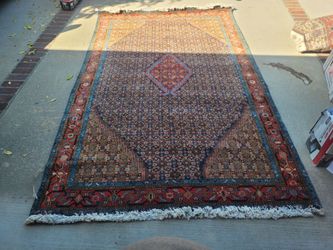 Read The Entire Ad Used Excellent Condition 100% Hand-Knotted Wool Persian Tabriz Fish Design Rug 10'X6'4" Won't Take Any Less
