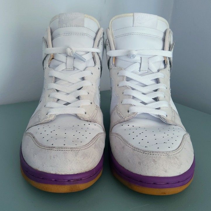 Nike Dunk High Deluxe “White Hyacinth” 312032 111 Ostrich  display picture 1