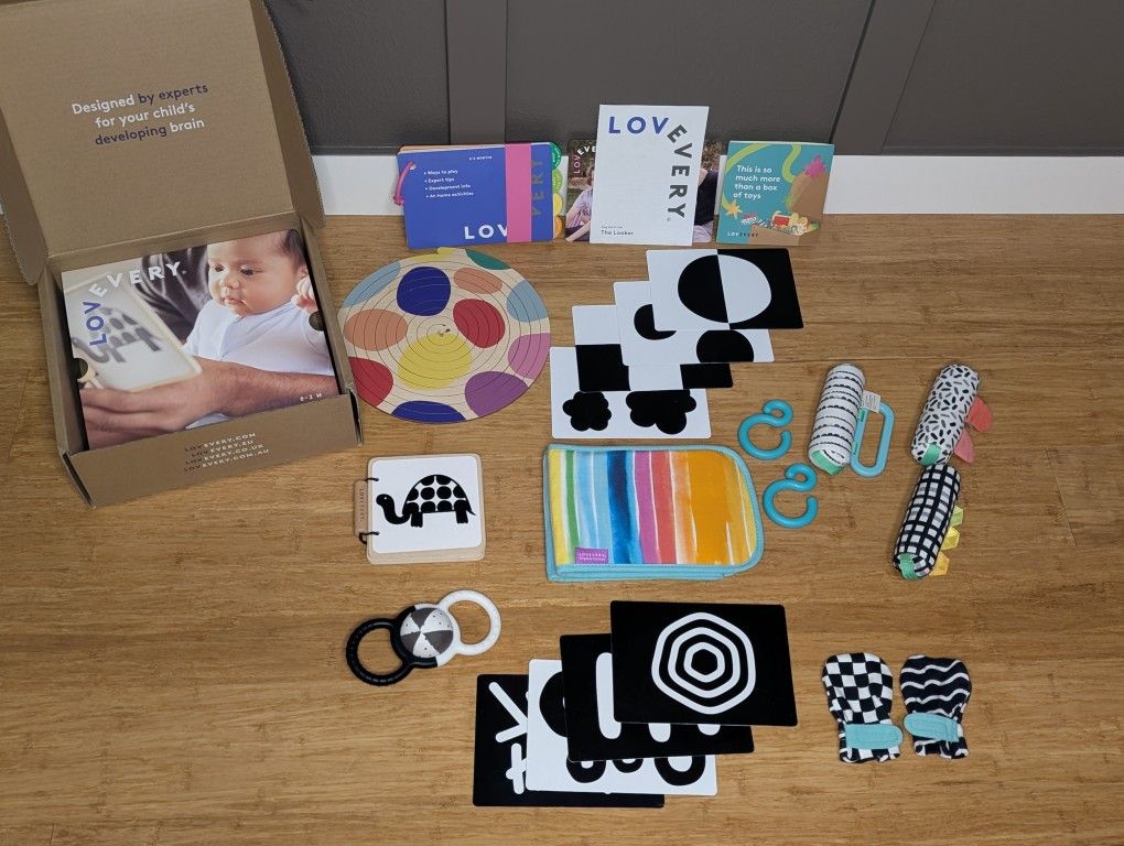 Lovevery Looker Play Kit (0-2 Months) -Complete Set