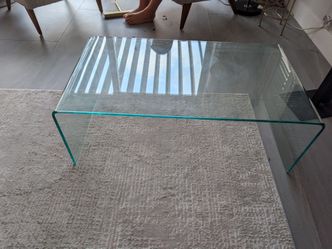 Modern glass coffee table