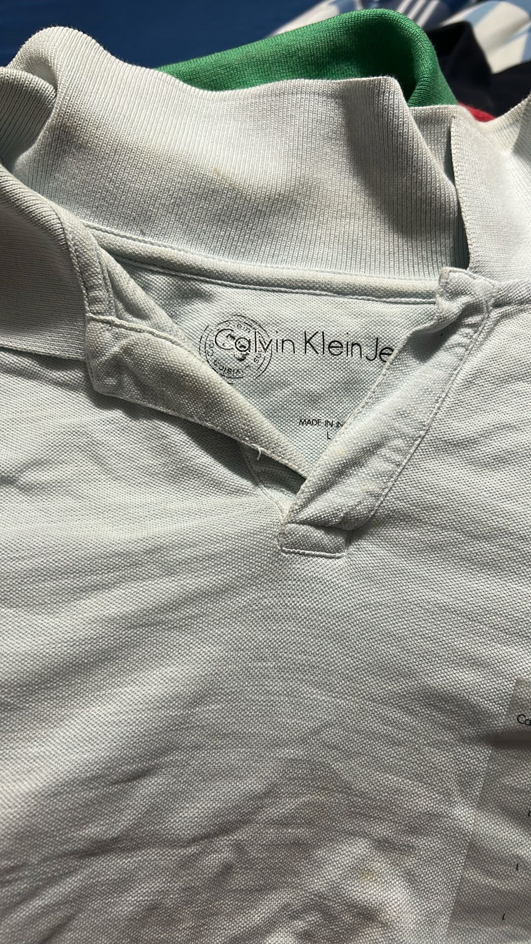 Calvin Klein Men’s Size Large Polo Shirt