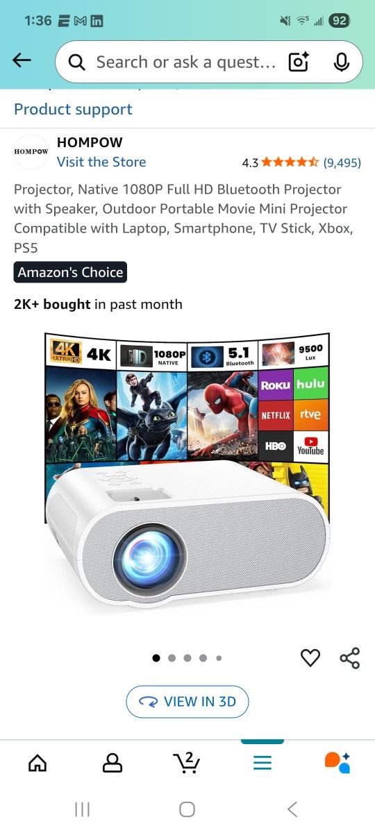 Projector And Screen