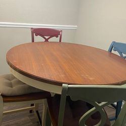Dining Table With 4 Chairs Set 