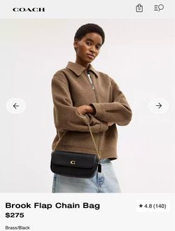 Coach- Brook Flap Chain Bag
