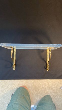 Lucite Wall Mount Shelf